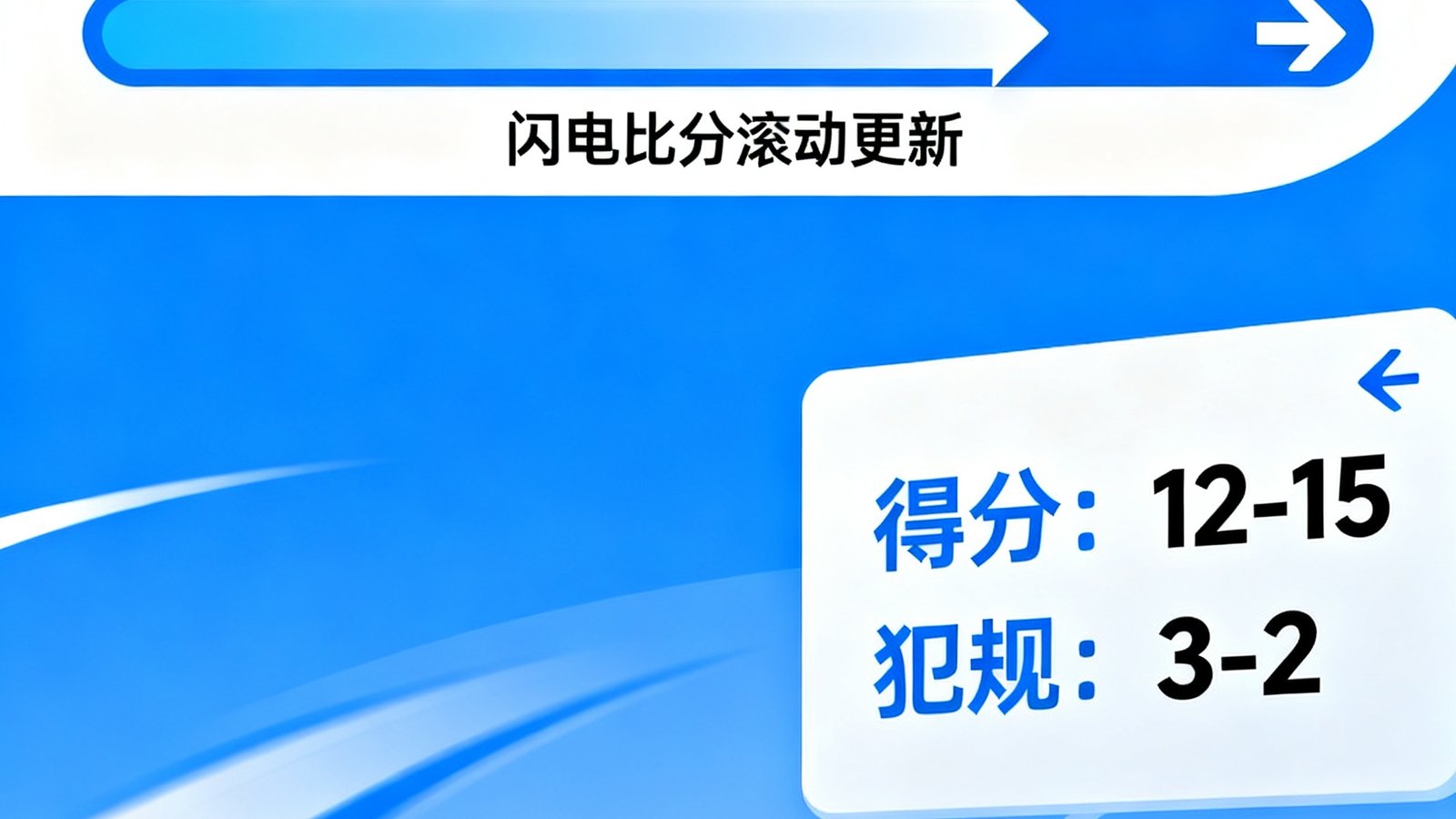 球探篮球比分闪电比分滚动更新，实时弹窗显示得分与犯规信息